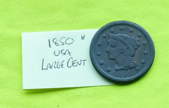 1850 1 Large CENT - USA American Combine postage (ii)