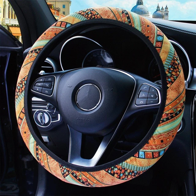 Universal 38CM Elastic Four Seasons Ethnic Wind Car Steering Wheel Cover