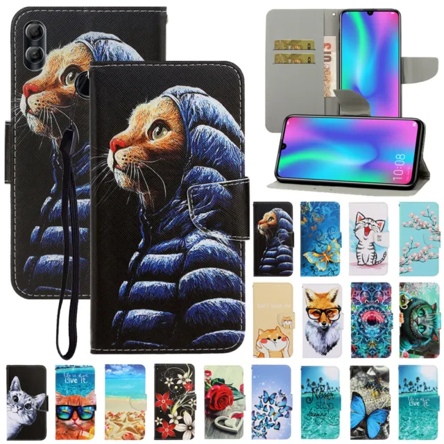 Luxury Leather Wallet Flip Case Cover For Huawei Honor 7S 8S 8X P Smart 2019/21
