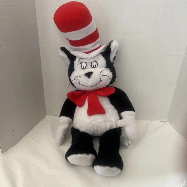 BUILDABEAR DR. SEUSS Cat in the Hat Plush Stuffed Animal 22" 13.00