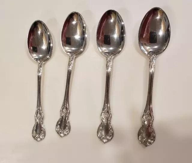(4) Towle Old Master Sterling Silver Teaspoons No Monogram  (group #1 of 3)