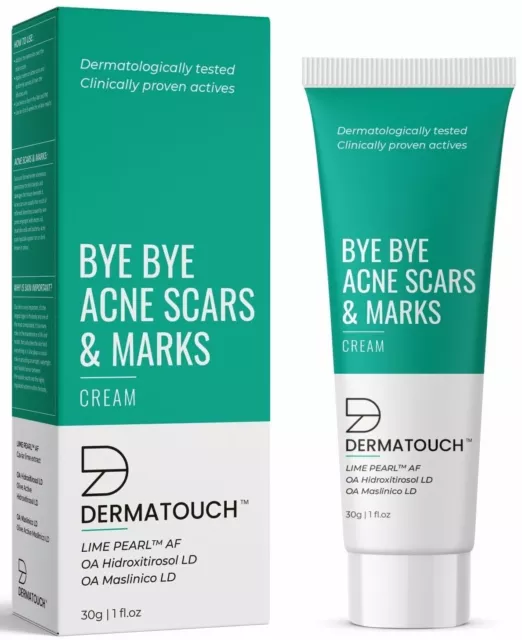 DERMATOUCH Bye Bye Crema para cicatrices y marcas de acné / Corrector de...