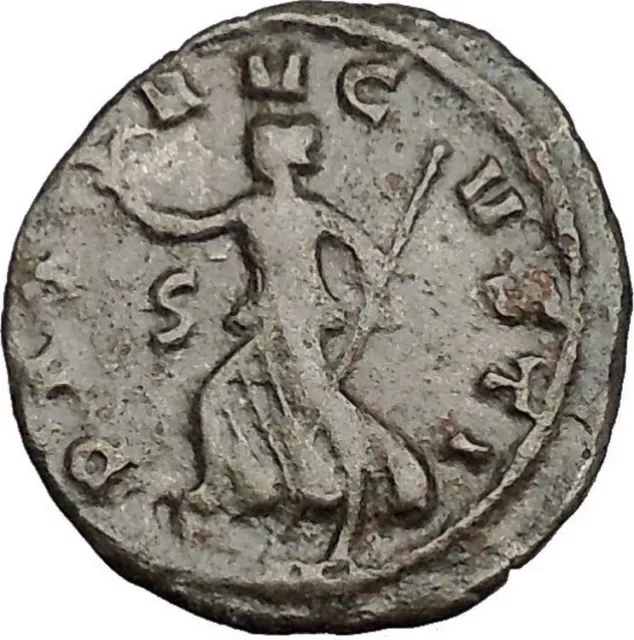 Gallienus Possibly Unpublished Ancient Roman Coin Pax Peace Cult   i50711