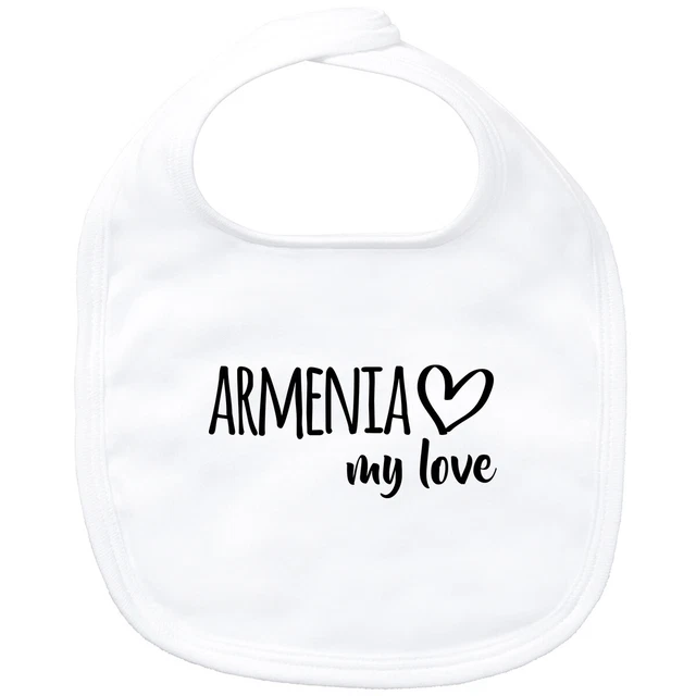 Bavaglino bambino Armenia my love idea regalo souvenir compleanno collo natalizio