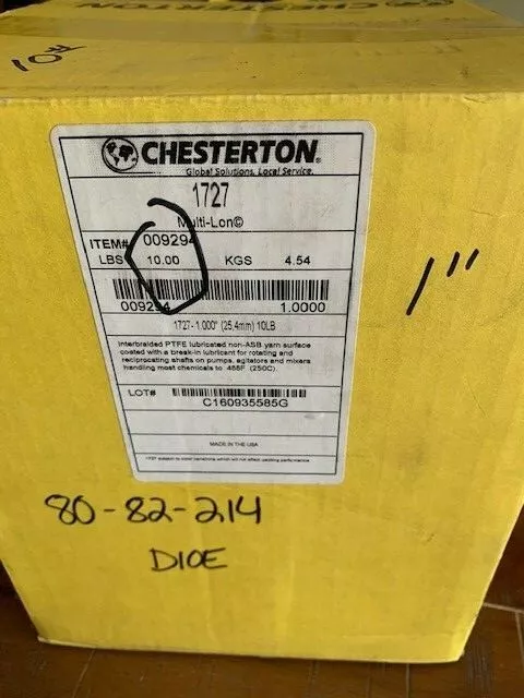 CHESTERTON 1727 MULTI-LON 1" (25.4mm) 9LB MECHANICAL PACKING (partial roll)