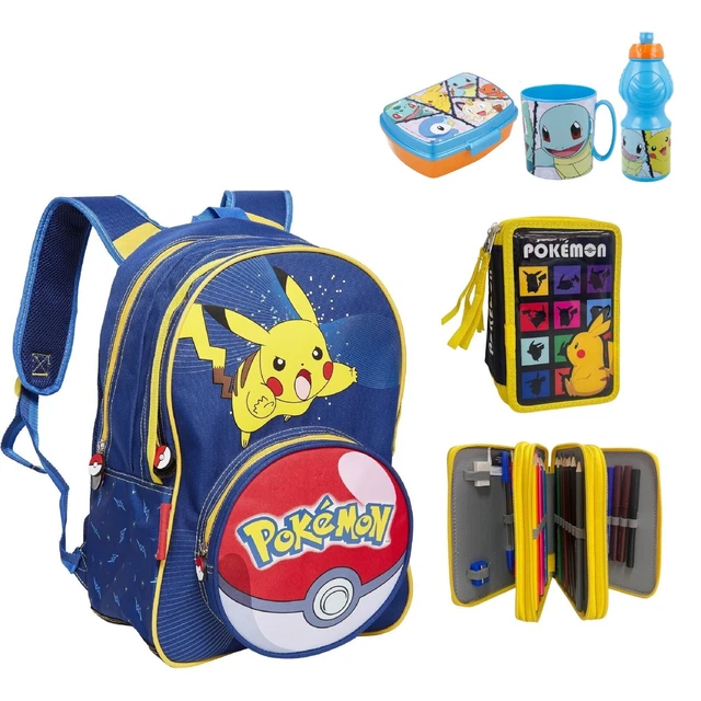 Sac à Dos Trousse Pokémon Enfant - Toile Multicolore (neuf)