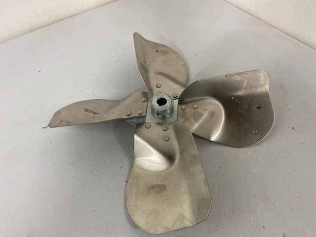 A-15-13 4 BLADE STAINLESS STEEL AGITATOR MIXER PROPELLER IMPELLER 3/4" 15” Long