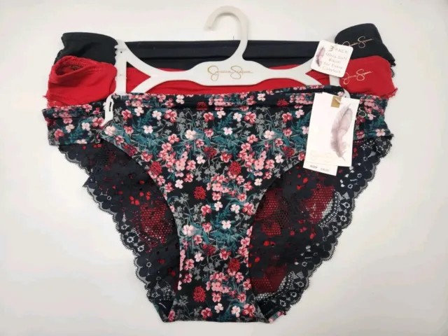 Jessica Simpson, Intimates & Sleepwear, Jessica Simpson Lace Back Cheeky  Bikini Panties Pack Of 3 Nwt Sz Large