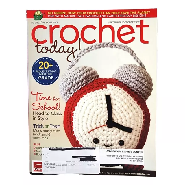 Crochet Today! Magazine September/October 2009 Afghans Halloween Blankets Scarf