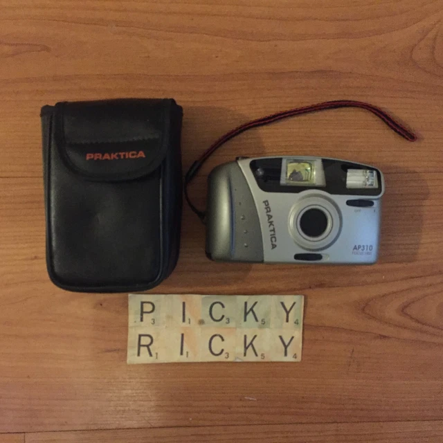 Cámara fotográfica vintage Praktica AP310 35 mm con estuche retro - probada