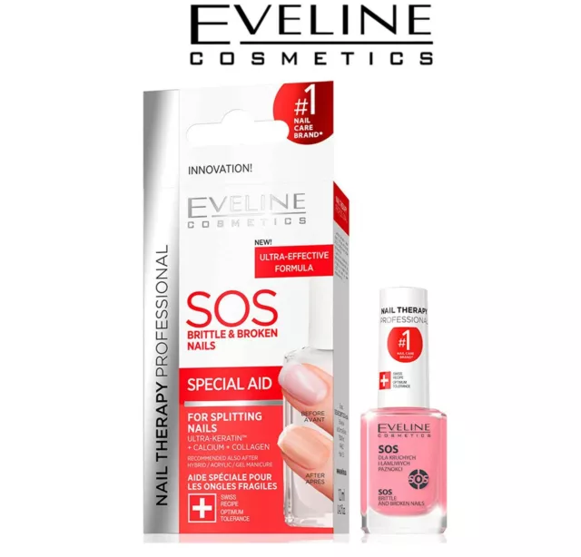 Eveline Nail Conditioner Brittle Nail Treatment Split Nail Repair Serum 12ml