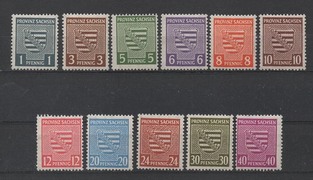 .SBZ-Provinz Sachsen 73X - 84X - ohne 80X (Freimarken) postfrisch