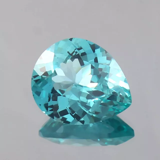 AAA+ Natural Ceylon Blue Green Parti Sapphire Pear Loose Gemstone Cut 9.60 Ct