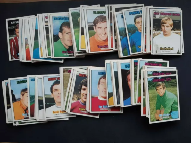 A&BC Football Cards Orange Backs 1970 - 71 Series 2 (85 - 169) New Additions