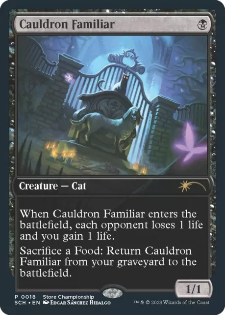 Cauldron Familiar - MTG Store Championship - NM/M Never Played In Hand