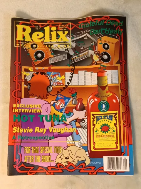 Relix Music Magazine Aug 1991 Vol 18 No 4 Grateful Dead Hot Tuna Dan Healy