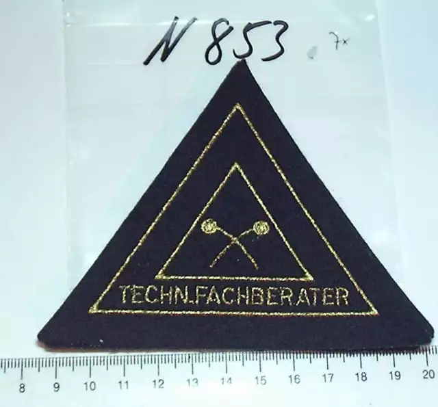 Feuerwehr Abzeichen Dreieck Tätigkeit Techn.Fachb. golden 1 Stück (n853)