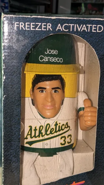 1989 Jose Canseco Oakland Athletics Freezer Activated Puppet Kooler In Box 2