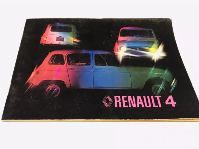 Livret De Conduite Et D’entretien Renault 4