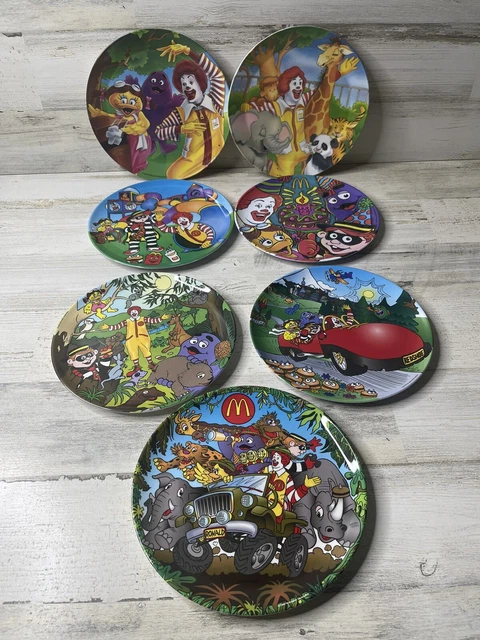 Lot of 7 Vintage Ronald McDonald Plate Collection Size 8” 1991, 1996 & 2000 (5)