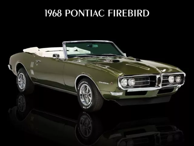 1968 Pontiac Firebird Convertible NEW METAL SIGN: 9x12" & Free Shipping