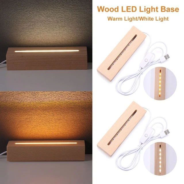 RECTANGLE PEDESTAL LIGHTS Holder Night Light Stand LED Light Display