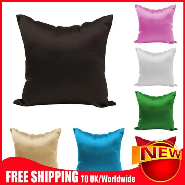 Satin Silk Chair Cushion Sleeve Hidden Zipper Sofa Cushions Cases for Office Car
