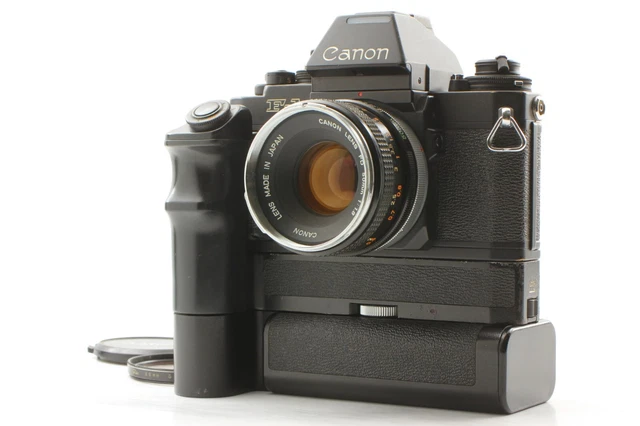 [NEAR MINT] Canon New F-1 35mm SLR FD 50mm f/1.8 AE Power winder FN From JAPAN