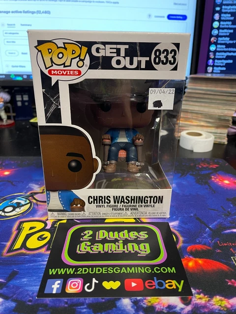 Rr Funko Pop! Chris Washington #833 Get Out Vaulted W/ Protector