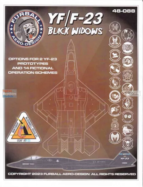 FUR48088 1:48 Furball Aero Design YF/F-23 Black Widows