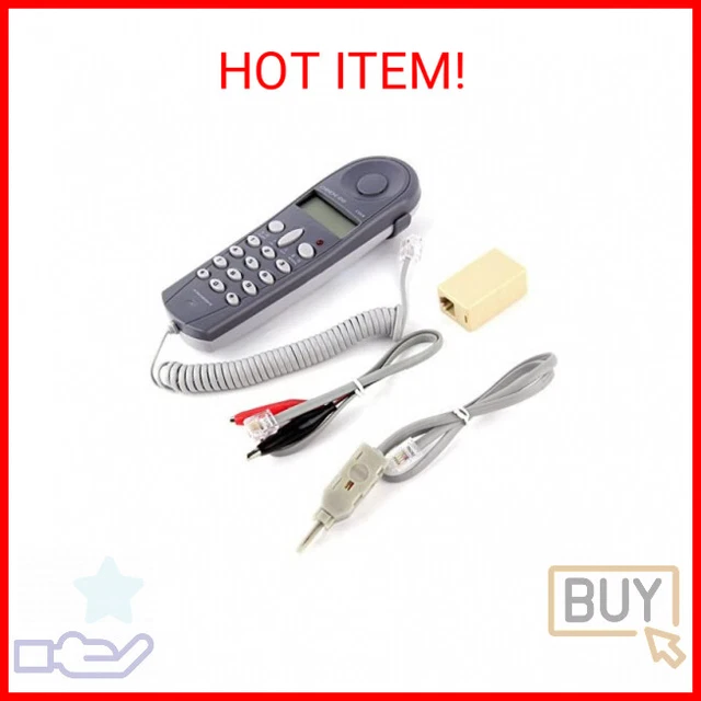 C019 Telephone Phone Line Network Cable Tester Butt Test Tester Lineman Tool Cab