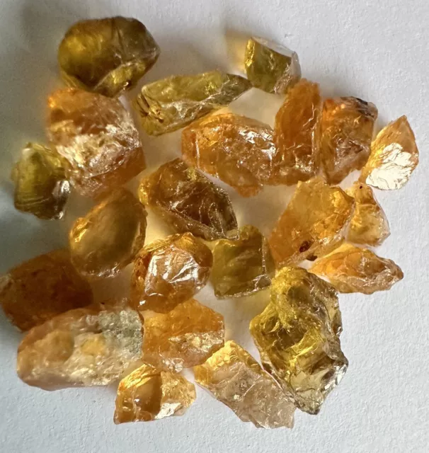 37.0 Ct Golden Yellow Tourmaline Lot