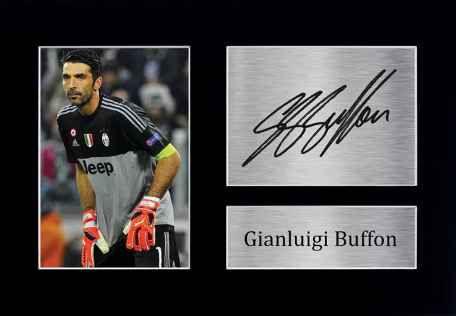 Gianluigi Buffon signiertes vorgedrucktes Autogramm im A4-Format, Geschenk...