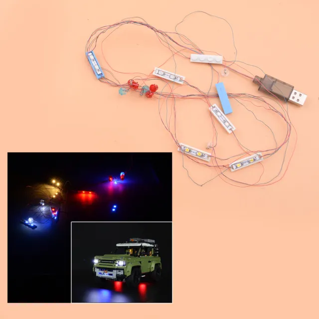 LED Light Kit Fit For Land Rover Self-Locking Bricks Toy Model Defender 42110