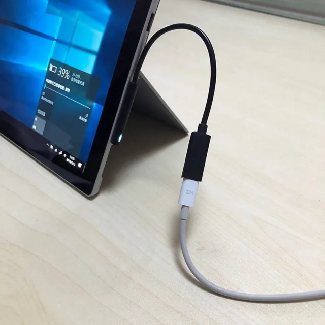 0.2M Female USB-C Charging Cable for Surface Pro 6/5/4/3 Surface Laptop 1/2, 45W