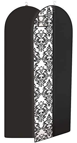 Damask Dress and Gown Garment Travel Black & White Damask And Hanging Window
