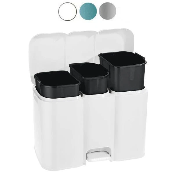 Tontarelli Bac de recyclage Patty 3 Blanc 8009404151921
