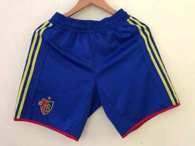 FC Basel Adidas football soccer shorts. Size S