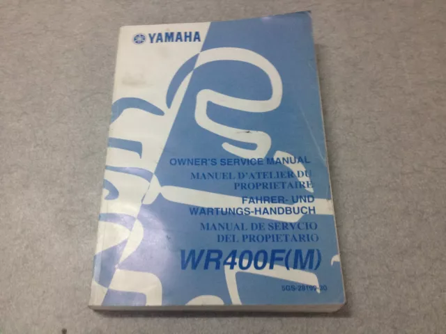 Revue Manuel Owner's service manual Yamaha WR400F (M)