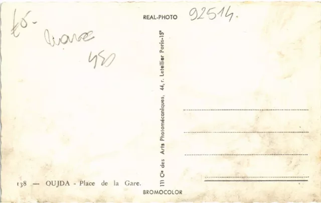 CPA AK MAROC OUJDA - Place de la Gare (92514) 2