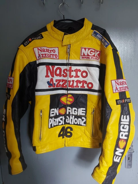 VESTE VINTAGE MOTARD avec protections intégré (cuir) Taille L EUR