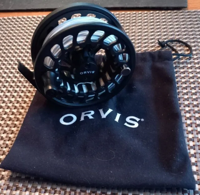 ORVIS ENCOUNTER IV Fly Reel & Line Immaculate. # 7/8. £75.00