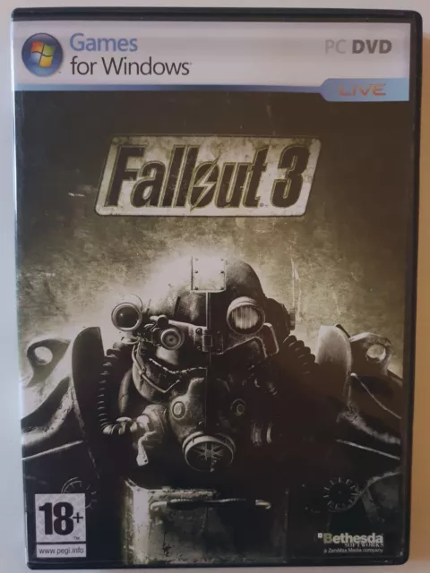 Fallout 3 Jeu PC Dvd-rom complet avec le livret en Français en Bon État .