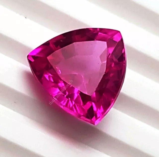9.40 Ct Natural Rare Burma Pink Sapphire Trillion Cut Loose Gemstone Free Gift