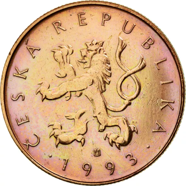 [#17511] Monnaie, République Tchèque, 10 Korun, 1993, TTB, Copper Plated Steel,