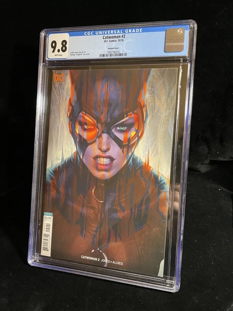 CGC 9.8 CATWOMAN 2 VARIANT DC Comic Book 2018 J Jones STANLEY ARTGERM LAU Batman