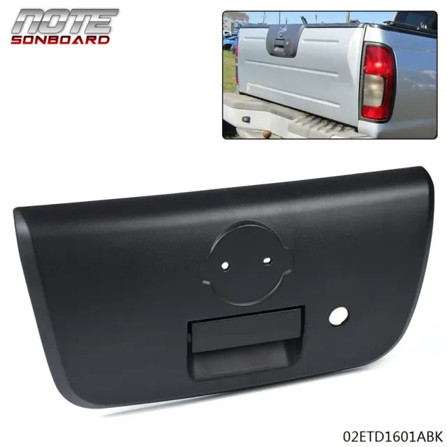 Tailgate Rear Handle W/ Bezel & Keyhole Textured Fit For 01-04 Nissan Frontier