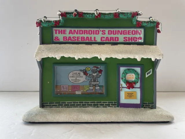 Simpsons Hawthorne Village Christmas The Androids Dungeon & Baseball Card Shop