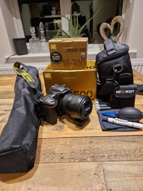 Nikon D500 20.9MP Digital SLR Camera With Nikkor 18-300mm Lens & Extras