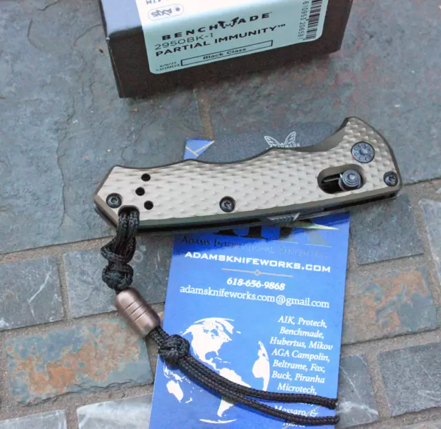 Benchmade Model 2950BK-1 Partial Immunity Tactical Model w/CPM-M4 Tool Steel